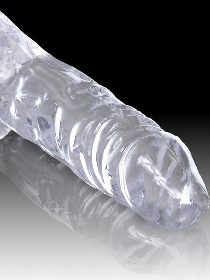 King Cock Clear 7'' Cock with Balls