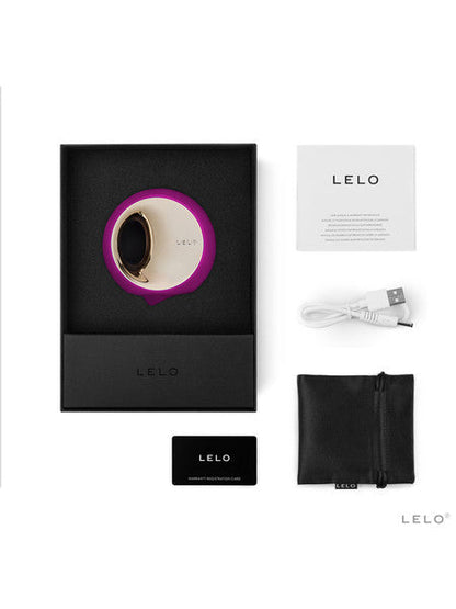 Lelo Ora 3 Luxurious Massager Vibrator Stimulator Ultra Smooth Rotating Node - Deep Rose