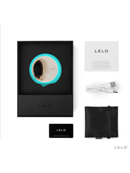 Lelo Ora 3 Luxurious Massager Vibrator Stimulator Ultra Smooth Rotating Node - Aqua