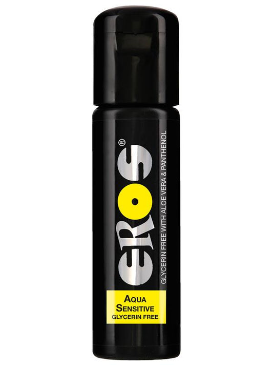Eros Aqua Sensitive Glycerin Free 100ml Lubricant With Aloe Vera And Panthenol