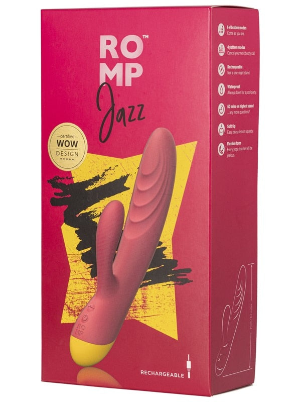 ROMP Jazz - Vibrating Rabbit Toy with Dual Motor Stimulation