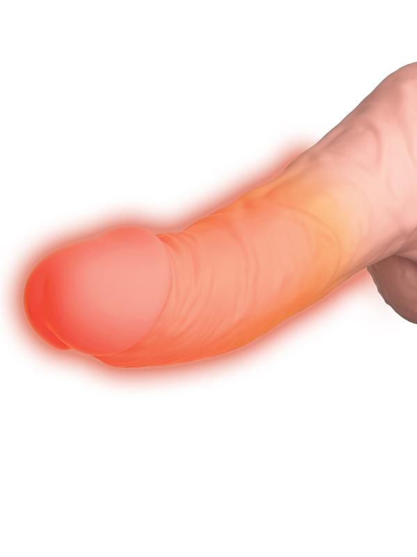King Cock Plus 6.5'' Thrusting Cock with Balls - Flesh 16.5 cm Thrusting Dong
