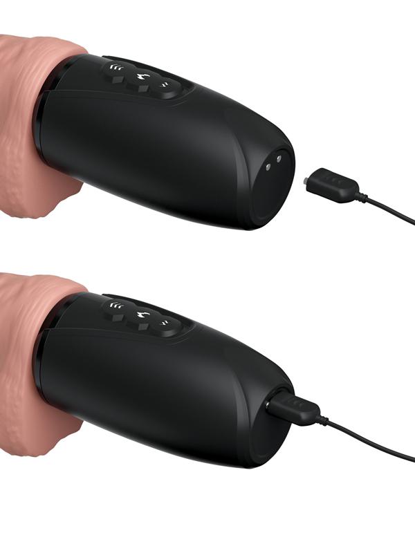 King Cock Plus 6.5'' Thrusting Cock with Balls - Flesh 16.5 cm Thrusting Dong