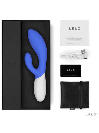 Lelo Ina Wave 2 Powerful Vibrator Wider Range Of Intensities Triple Action Massager - California Sky