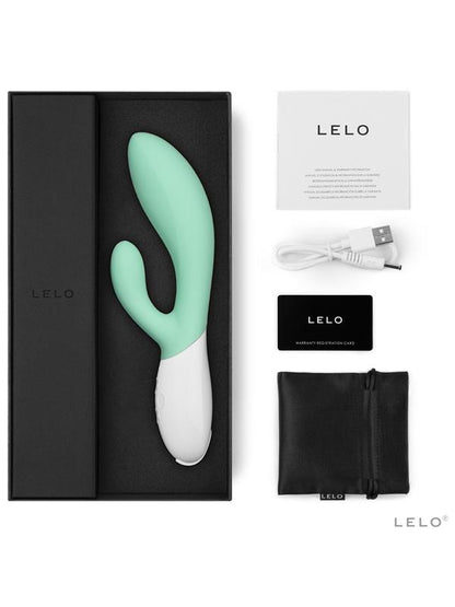 Lelo Ina 3 Seaweed Rabbit Vibrator Smoothest Silicon Dual Action Massager Stimulator
