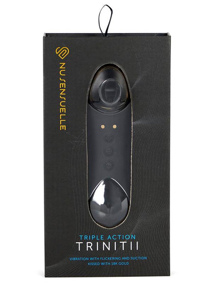 NU Sensuelle Trinitii Clitoral Sucking Toy Tongue Vibrator - 18K Gold Edition