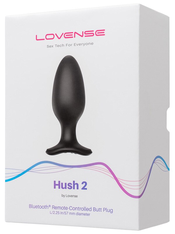 Hush 2 By Lovense Vibrating Butt Plug - 2.25