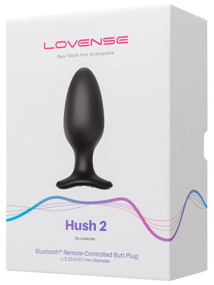 Hush 2 By Lovense Vibrating Butt Plug - 2.25