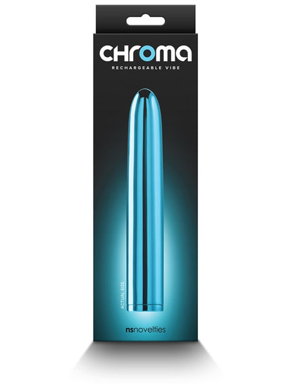 Chroma - Teal - Metallic Teal 17 cm USB Rechargeable Vibrator
