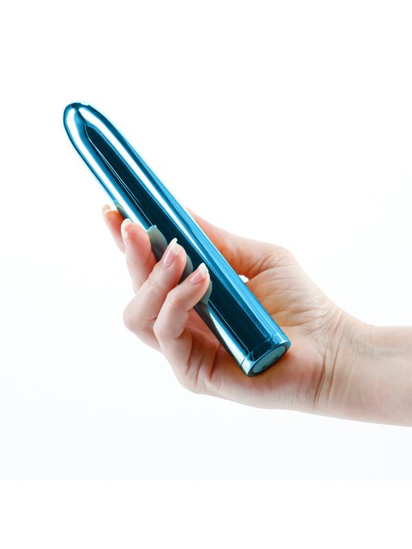 Chroma - Teal - Metallic Teal 17 cm USB Rechargeable Vibrator