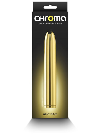 Chroma - Gold - Gold 17 cm USB Rechargeable Vibrator