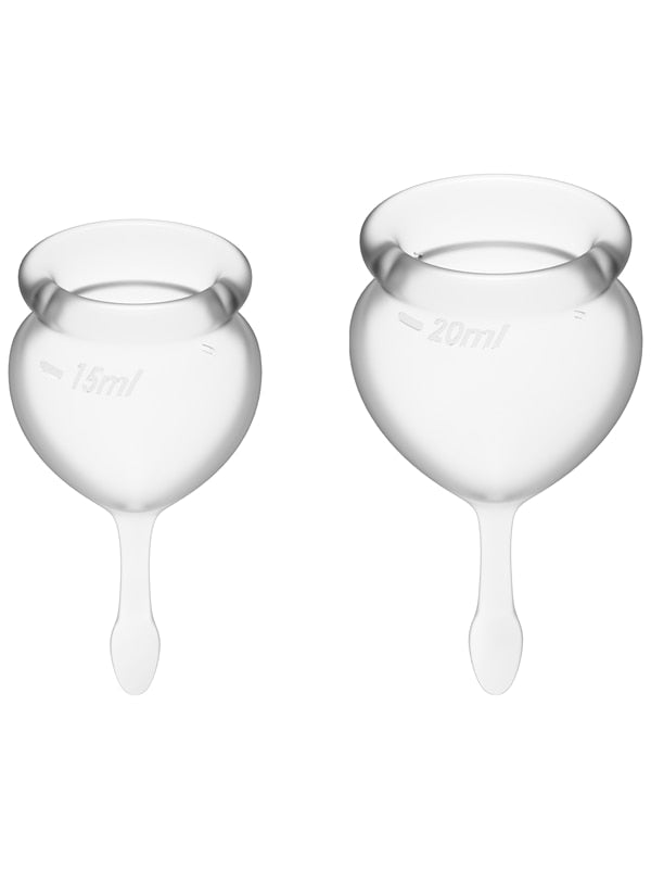 Feel Good Menstrual Cup Transparent 2pcs