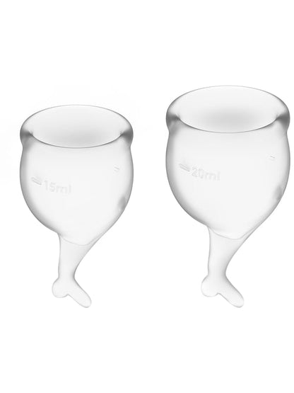 Feel Secure Menstrual Cup Transparent 2pcs
