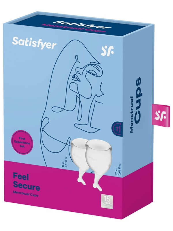 Feel Secure Menstrual Cup Transparent 2pcs