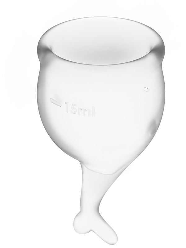 Feel Secure Menstrual Cup Transparent 2pcs
