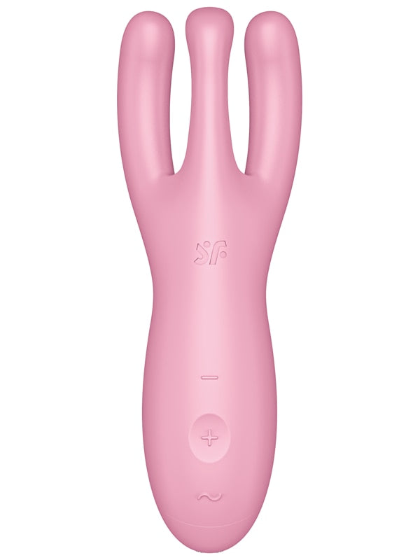 Satisfyer Threesome 4 App Control Stimulator - Pink