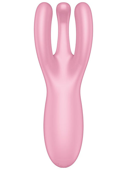 Satisfyer Threesome 4 App Control Stimulator - Pink