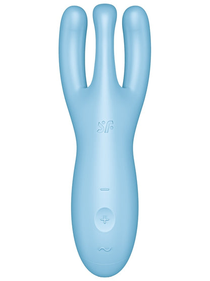 Satisfyer Threesome 4 App Control Stimulator - Blue