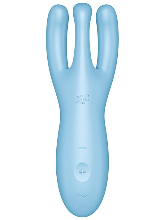 Satisfyer Threesome 4 App Control Stimulator - Blue