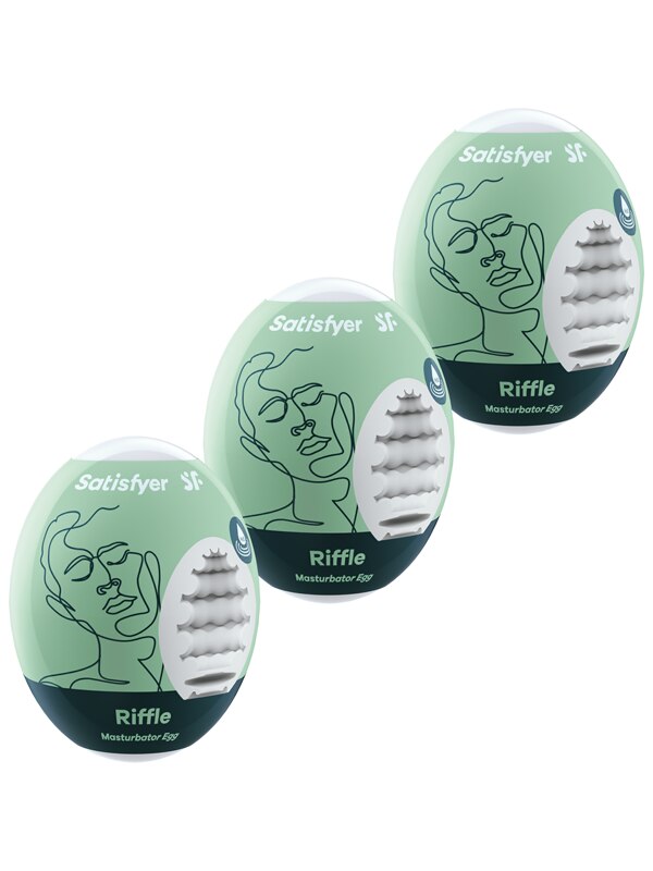 Satisfyer Masturbator Eggs 3-Pack - Riffle