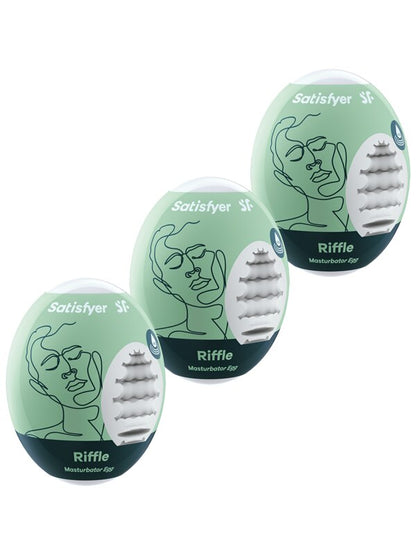 Satisfyer Masturbator Eggs 3-Pack - Riffle