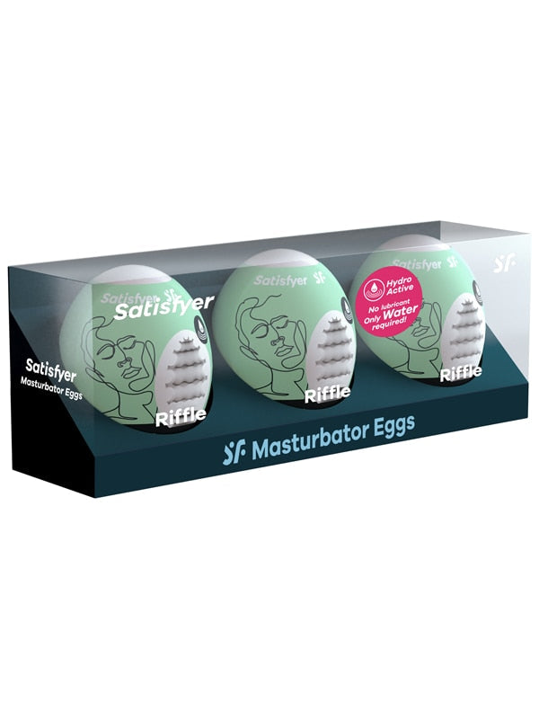 Satisfyer Masturbator Eggs 3-Pack - Riffle