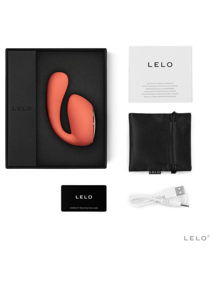 Lelo Ida Wave Powerful Vibrator Stimulator Massager Ultimate Comfort Body Safe Silicone - Coral Red