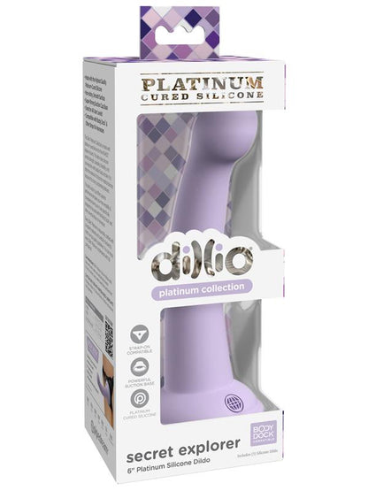 Dillio Platinum Secret Explorer - Purple - Purple 15.2 cm (6'') Dong