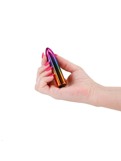 Chroma Rainbow - Medium - Metallic Rainbow 9 cm USB Rechargeable Mini Vibrator