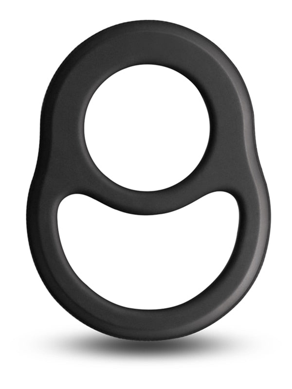Renegade Cradle - Black - Black Cock & Balls Ring