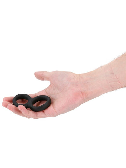 Renegade Twofold - Black - Black Cock & Balls Rings