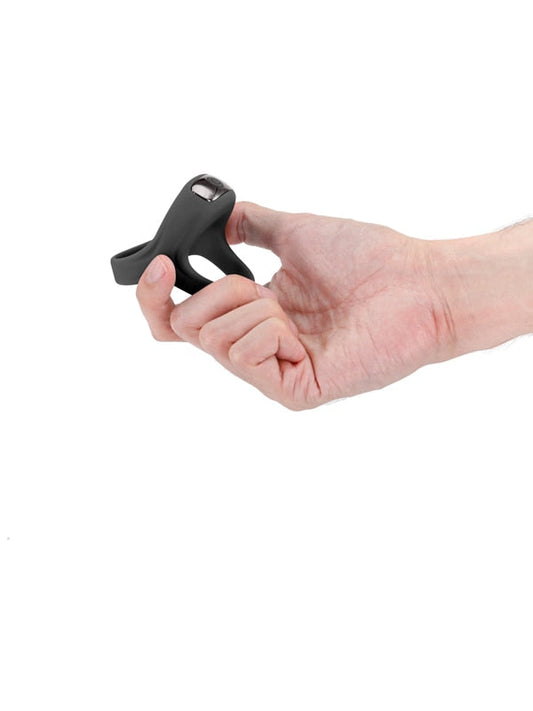 Renegade Emperor - Black - Black USB Rechargeable Vibrating Cock & Ball Rings