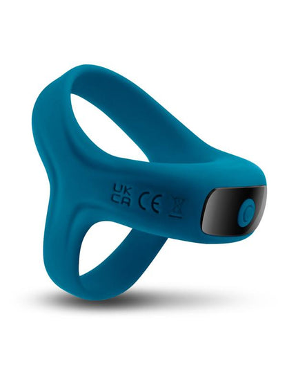 Renegade Emperor - Teal - Teal USB Rechargeable Vibrating Cock & Ball Rings