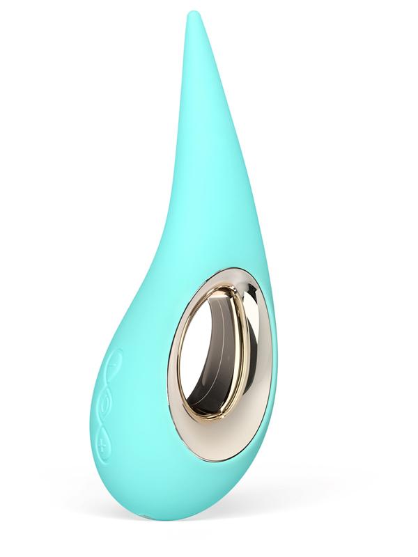 Lelo Dot High-Tech Suction Intense Vibrator Stimulator Totally Waterproof Design - Aqua