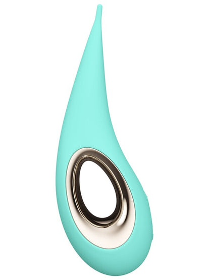 Lelo Dot High-Tech Suction Intense Vibrator Stimulator Totally Waterproof Design - Aqua