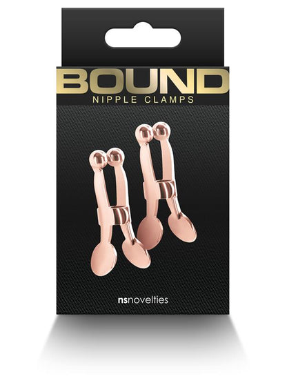 Bound Nipple Clamps - C1 - Rose Gold - Rose Gold Nipple Clamps - Set of 2