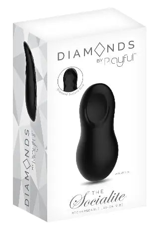 Playful Diamonds The Socialite - Rechargeable Lay-On Vibe Black