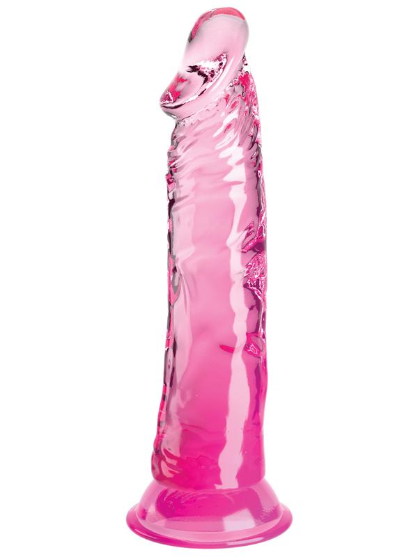 King Cock Clear 8'' Cock - Pink - Pink 20.3 cm Dong