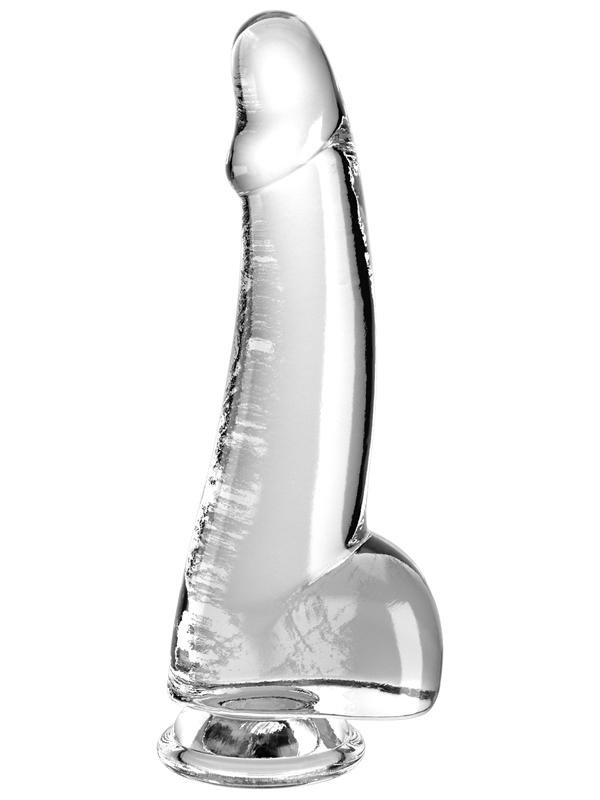 King Cock Clear 7.5'' Cock with Balls - Clear 19 cm Dong