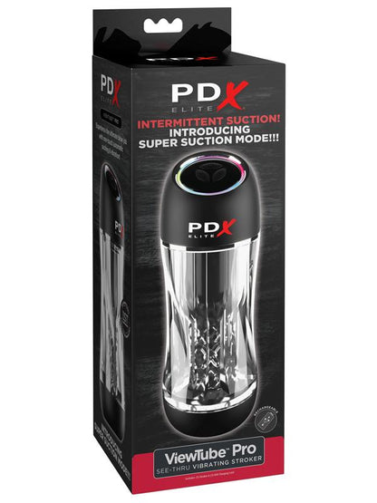 PDX Elite ViewTube Pro - Clear USB Rechargeable Auto Sucking Stroker