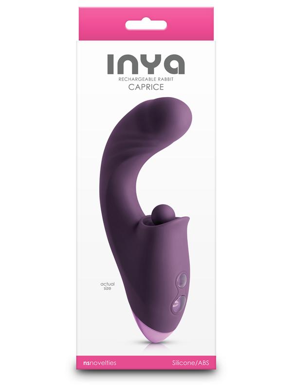 INYA Caprice - Purple - Purple 17.7 cm USB Rechargeable Vibrator with Clitoral Thumper