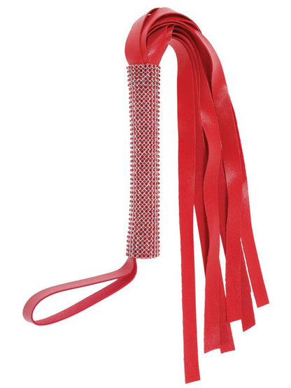 Sex & Mischief Amor Sparkle Flogger - Red 33 cm Flogger Whip