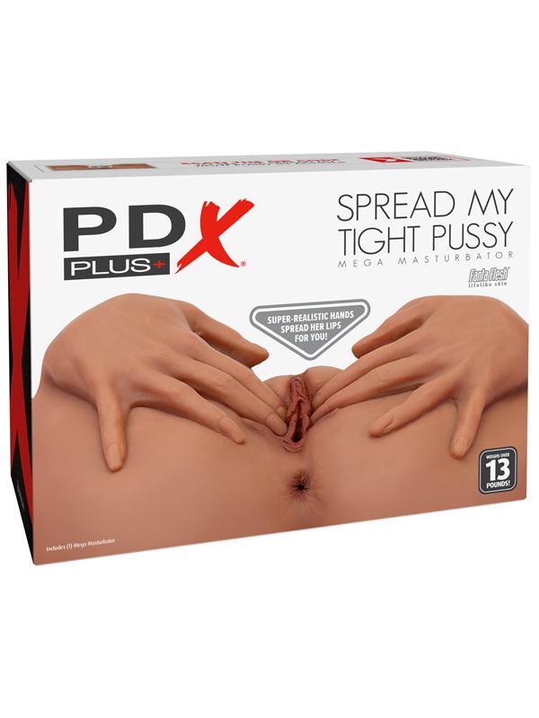 PDX Plus Spread My Tight Pussy - Brown - Brown Mega Masturbator