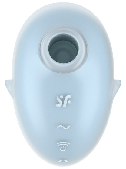 Satisfyer Cutie Ghost - Blue - Blue USB Rechargeable Air Pulse Stimulator