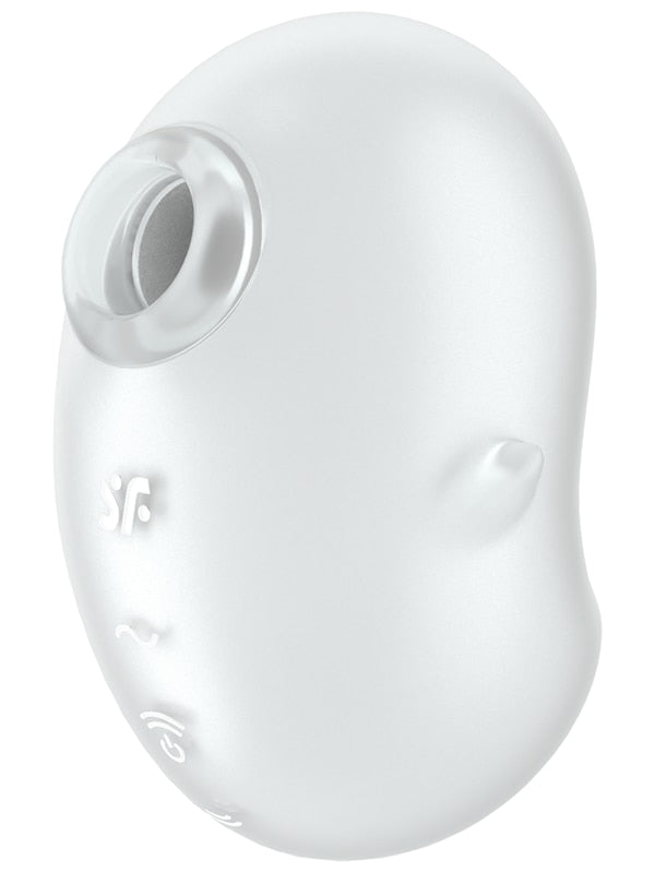 Satisfyer Cutie Ghost - White - White USB Rechargeable Air Pulse Stimulator