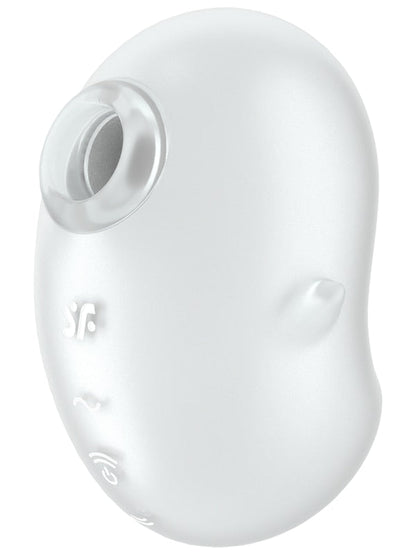 Satisfyer Cutie Ghost - White - White USB Rechargeable Air Pulse Stimulator