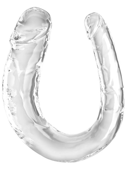 King Cock Clear Medium Double Trouble - Clear Medium Double Penetration Dong