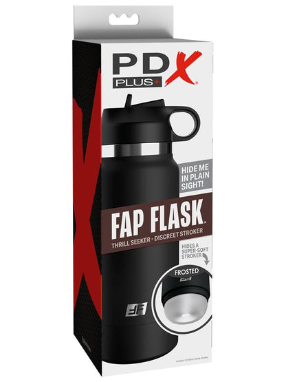 PDX Plus Fap Flask - Thrill Seeker - Frosted Discreet Stroker