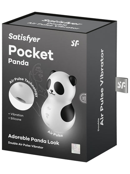 Satisfyer Pocket Panda - Black USB Rechargeable Air Pulse Stimulator