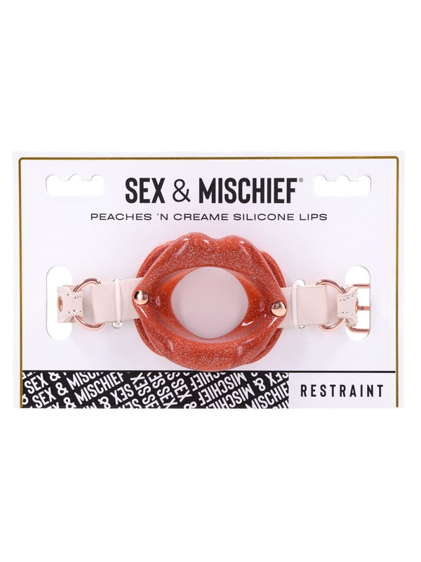 Sex & Mischief Peaches n CreaMe Silicone Lips - Peach Mouth Restraint